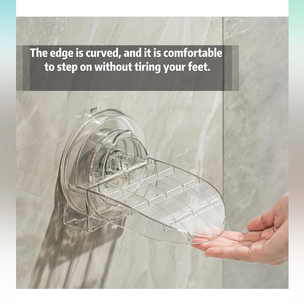 Non-slip shower foot rest for shower wall. NWT